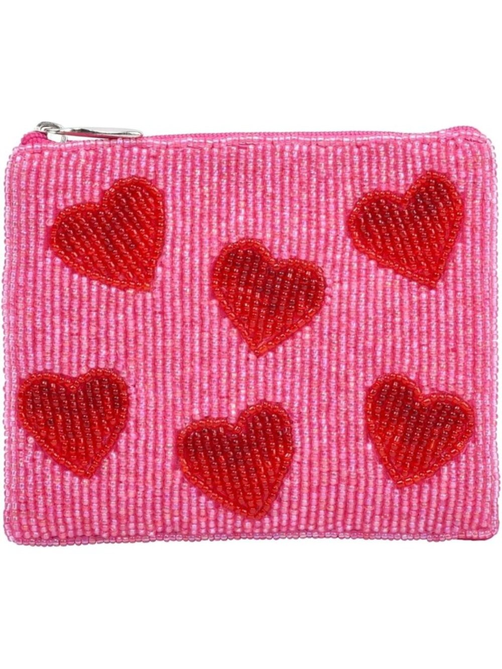Chic Pink & Red Essential Pouch - Trendy Women's Fashion Bag for Parties